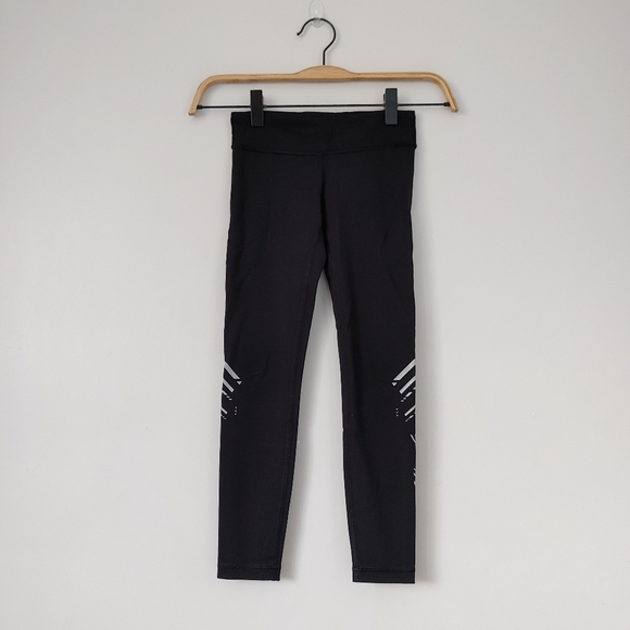 Ivivva Lululemon Leggings Rhythmic Tights Luxtreme Size 6 Black - Picture 2 of 14